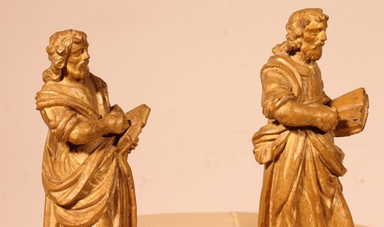 Pair Of Saint Mark In Walnut - 16th Century - Venice