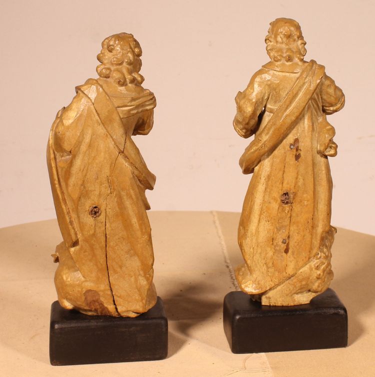 Pair Of Saint Mark In Walnut - 16th Century - Venice