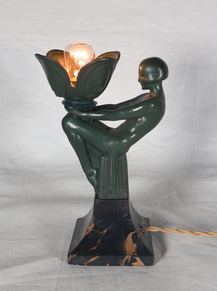 Songe nightlight Max Le Verrier Art Deco period