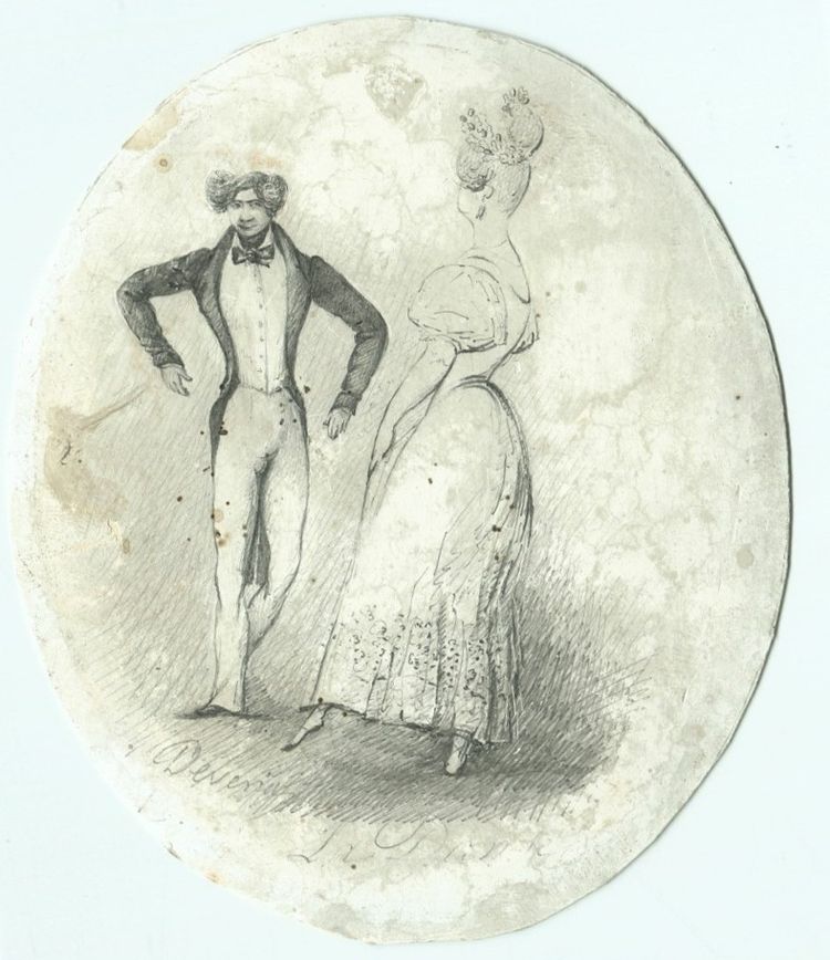 Eugène DEVÉRIA (1808-1865) The Dance - Antique original drawing