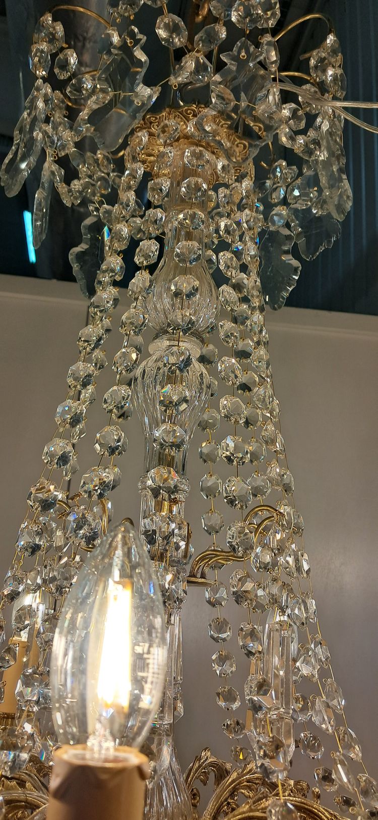 Crystal chandelier Napoleon III period 87 x 60