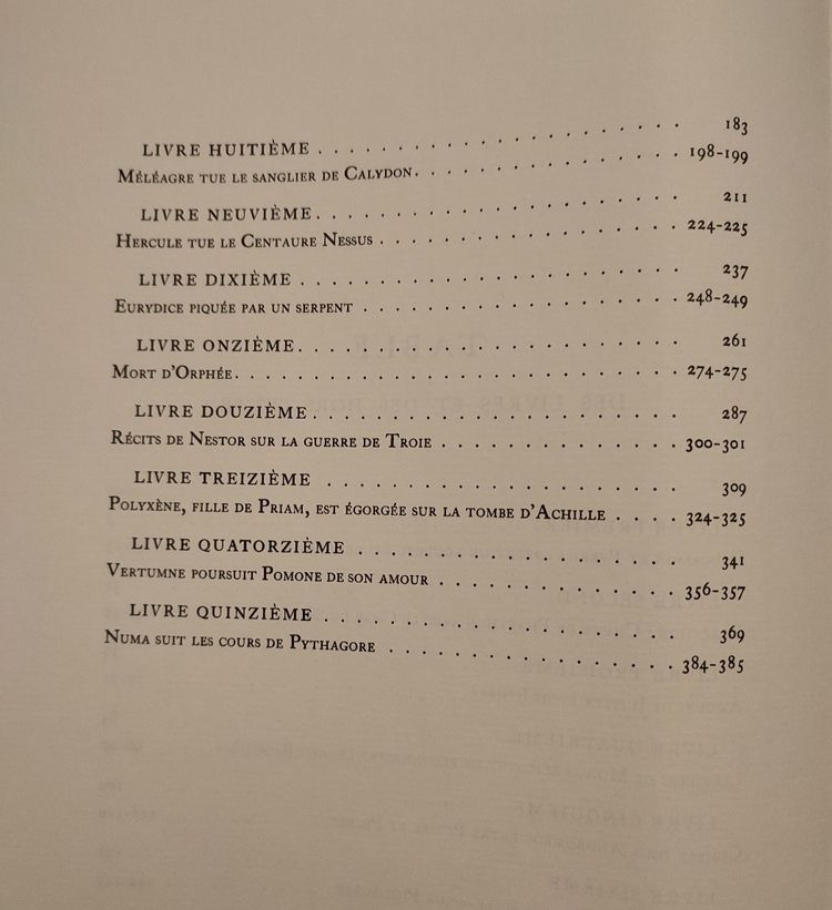 Book 'Les Métamorphoses d'Ovide' illustrations Picasso éditions Skira circa 1970