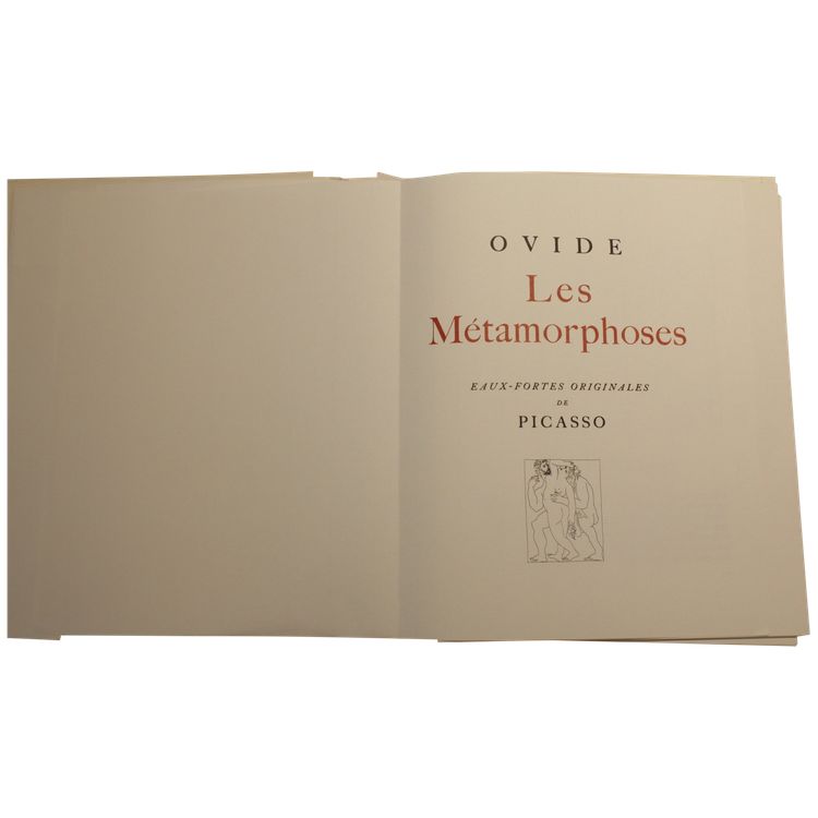 Book 'Les Métamorphoses d'Ovide' illustrations Picasso éditions Skira circa 1970