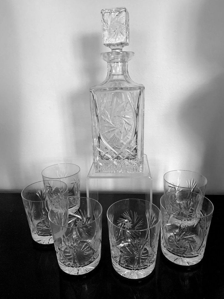 7 Piece Crystal Whiskey Set