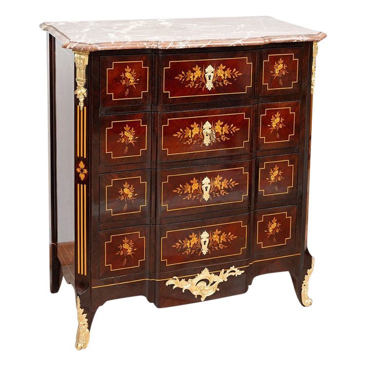 Antique Napoleon III chest of drawers, France, 19th century.