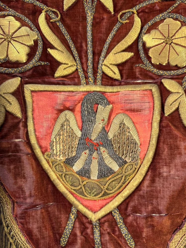 Large Christic Processional Banner - early 19th century