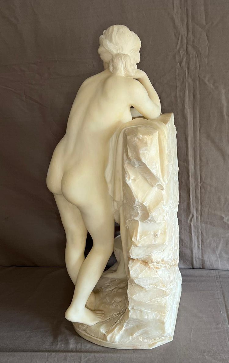 Carrara marble sculpture by FIASCHI EMILIO 19th century