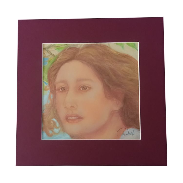 Portrait of a woman in pastel