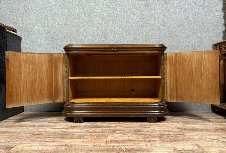 Art Nouveau oak and burr wood sideboard, circa 1900