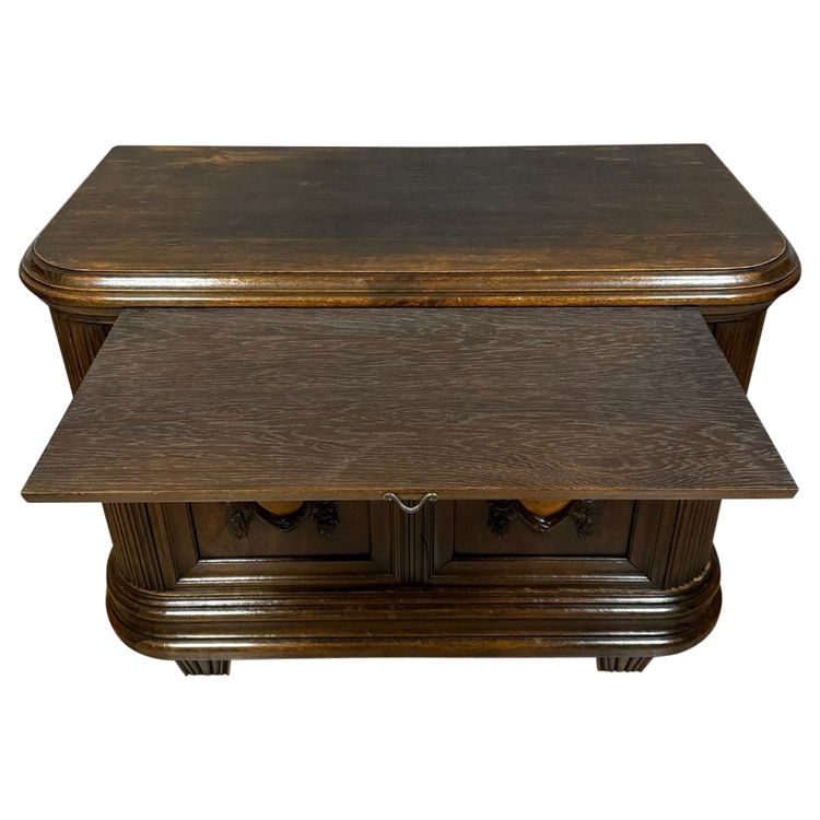 Art Nouveau oak and burr wood sideboard, circa 1900