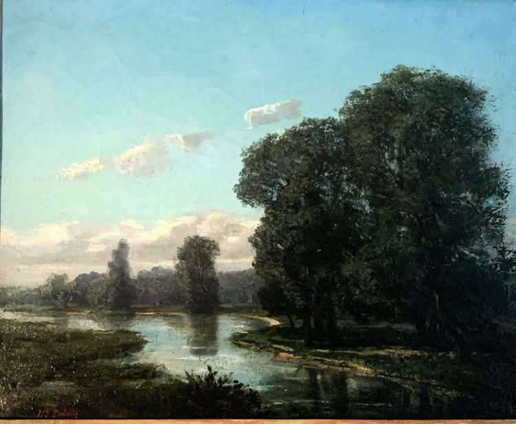 Hippolyte Pradelles " Bord De Garonne " Société Des Amis Des Arts De Bordeaux.