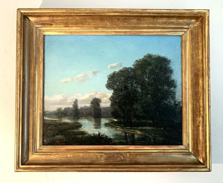 Hippolyte Pradelles " Bord De Garonne " Société Des Amis Des Arts De Bordeaux.