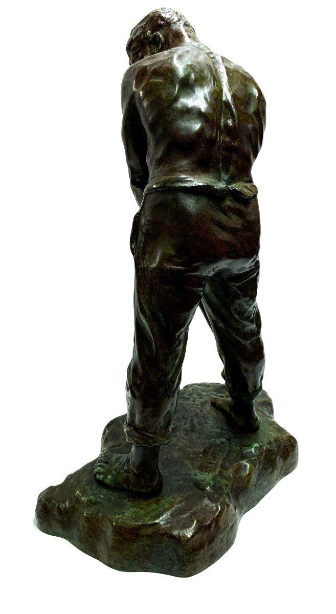 Sculpture "Le Marteleur" by Victor Joseph Ghislain Demanet (1895-1964) :