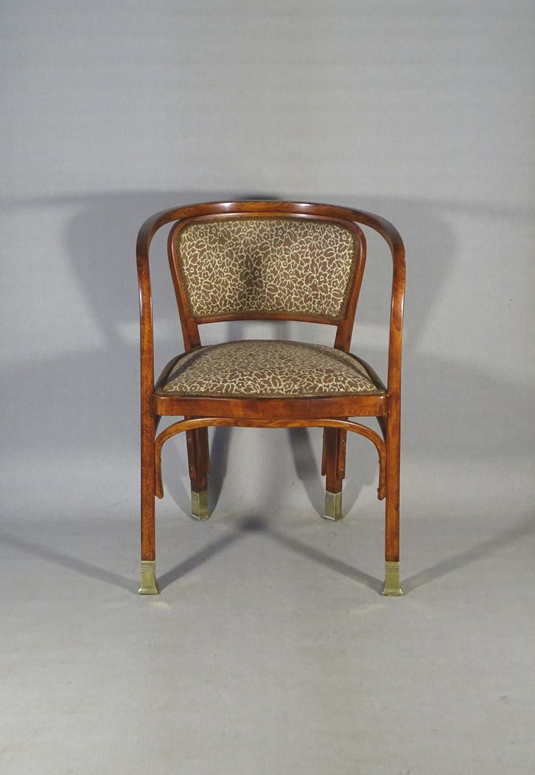 Fauteuil KOHN N°715 par Gustave Siegel, Ca 1905 , tapisserie Backhausen au choix - No Thonet