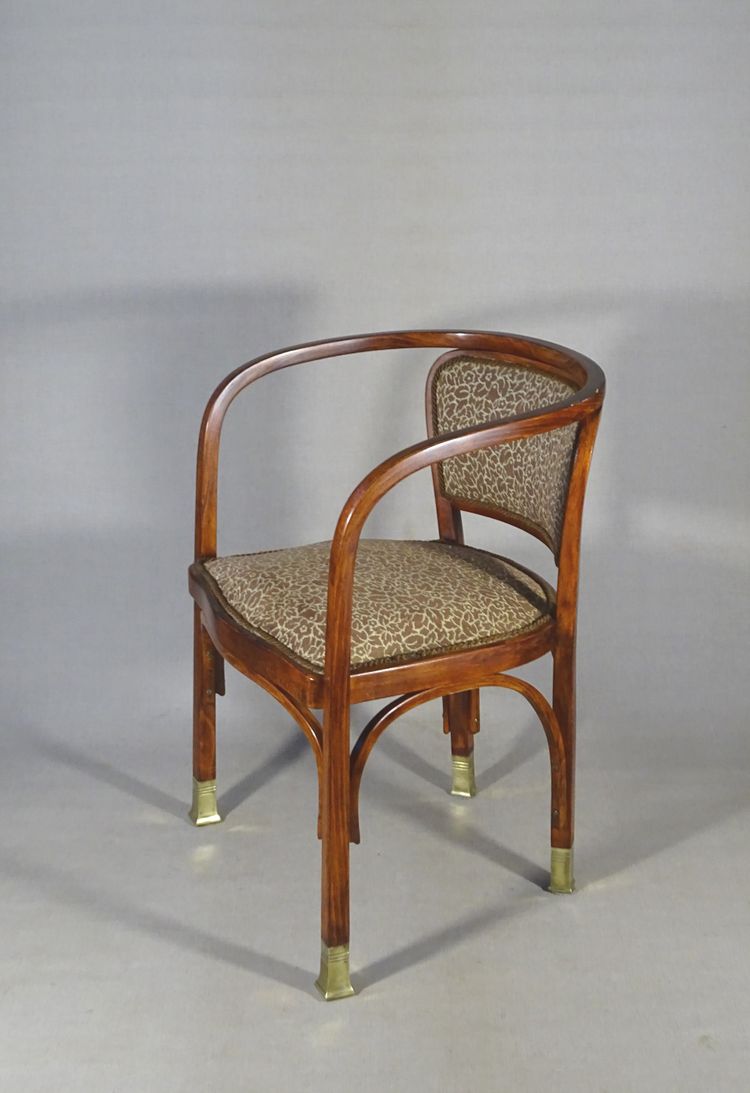 Fauteuil KOHN N°715 par Gustave Siegel, Ca 1905 , tapisserie Backhausen au choix - No Thonet