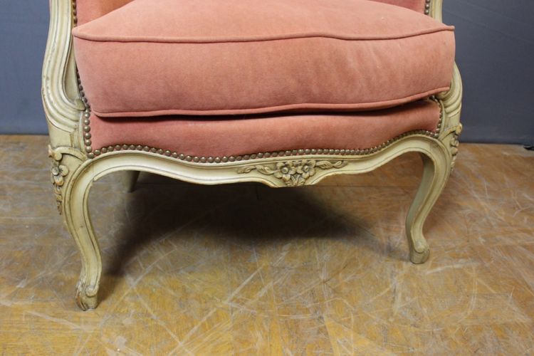 Pair Of Louis XV Style Painted Beech Bergères Circa 1900