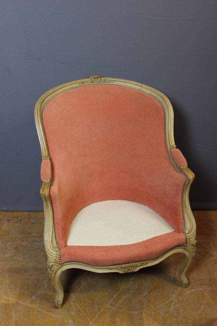 Pair Of Louis XV Style Painted Beech Bergères Circa 1900