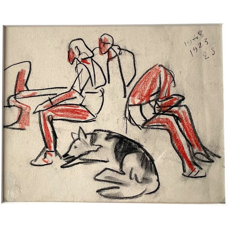 Original drawing by Mathurin Meheut (1882-1958)