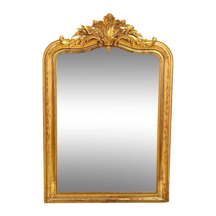 Louis Philippe mirror with pediment Ref. 594/ 87x129