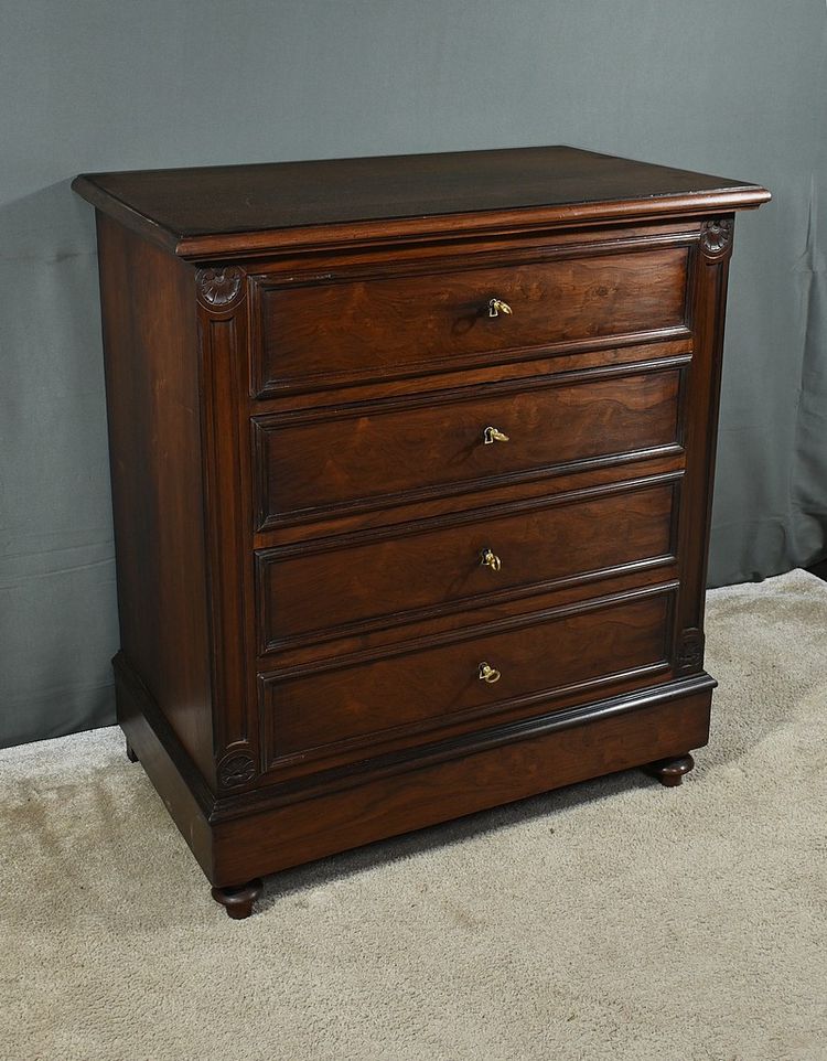 Rosewood veneered chest of drawers, Art Nouveau - 1920