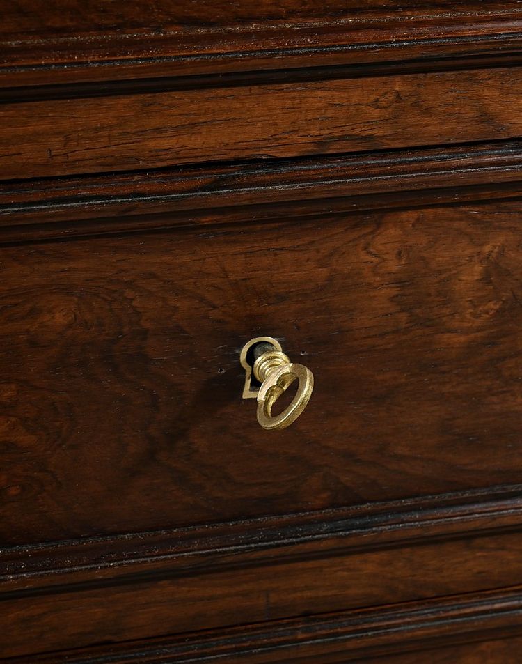 Rosewood veneered chest of drawers, Art Nouveau - 1920