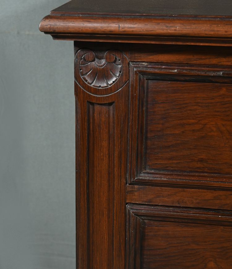 Rosewood veneered chest of drawers, Art Nouveau - 1920