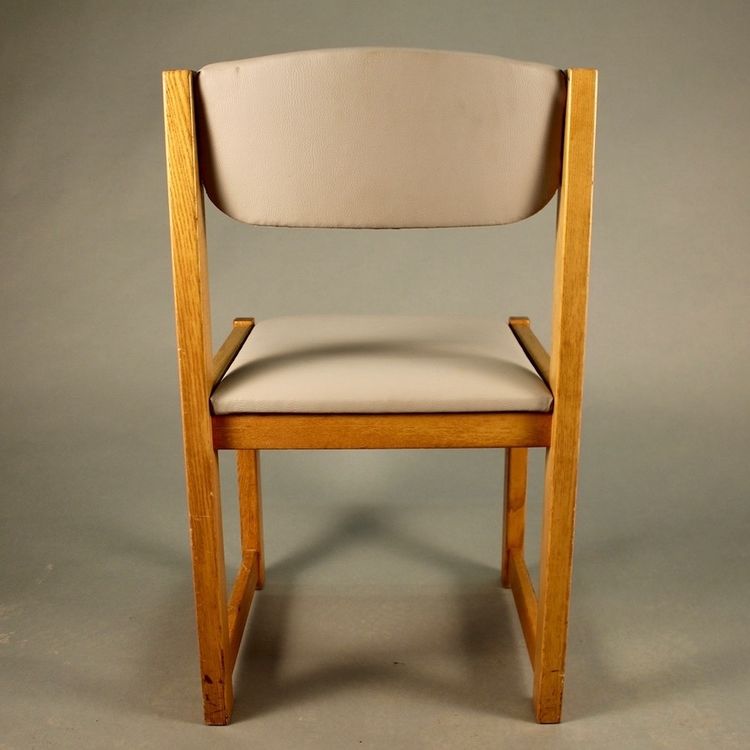 Suite Of 8 Brutalist XXth Century Dining Chairs