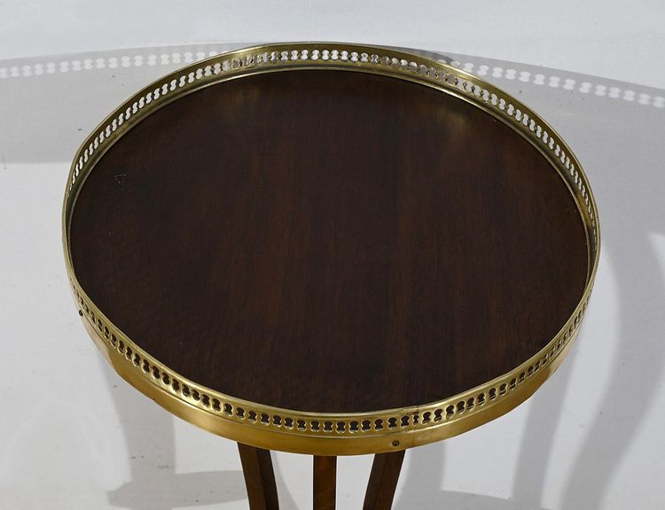 Small mahogany pedestal table, Louis XVI style - 1900