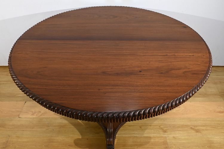 Rosewood Pedestal table, Napoleon III period - Mid-19th century