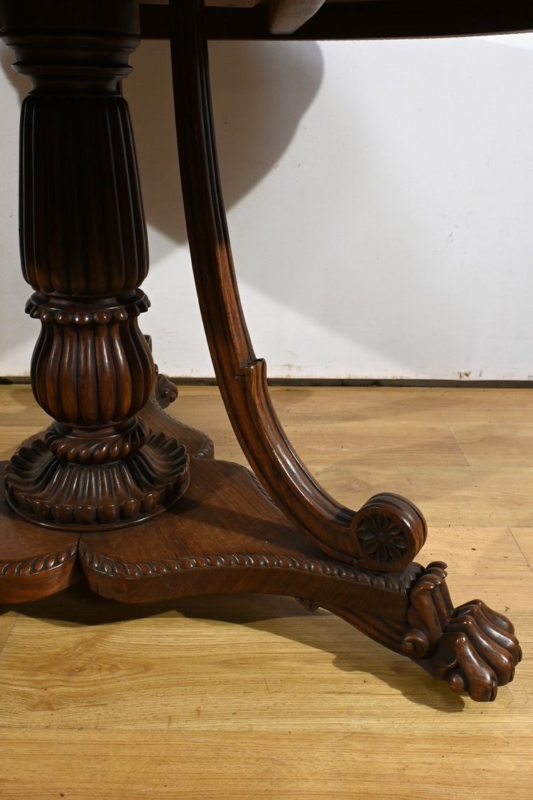 Rosewood Pedestal table, Napoleon III period - Mid-19th century