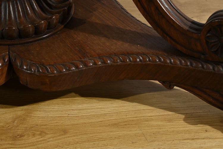 Rosewood Pedestal table, Napoleon III period - Mid-19th century