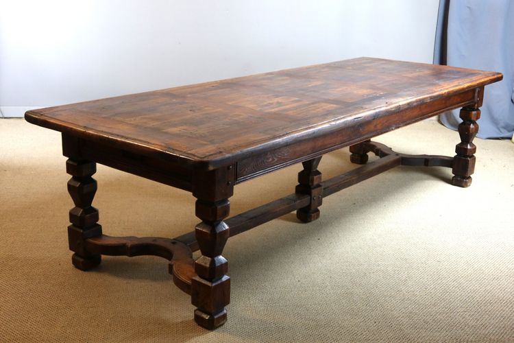 Large oak dining table