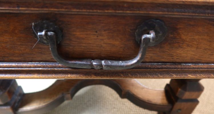 Large oak dining table