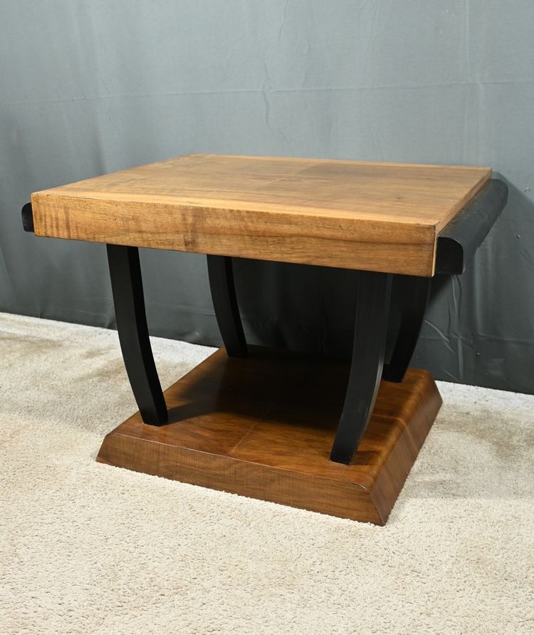 Walnut coffee table, Art Deco - 1930