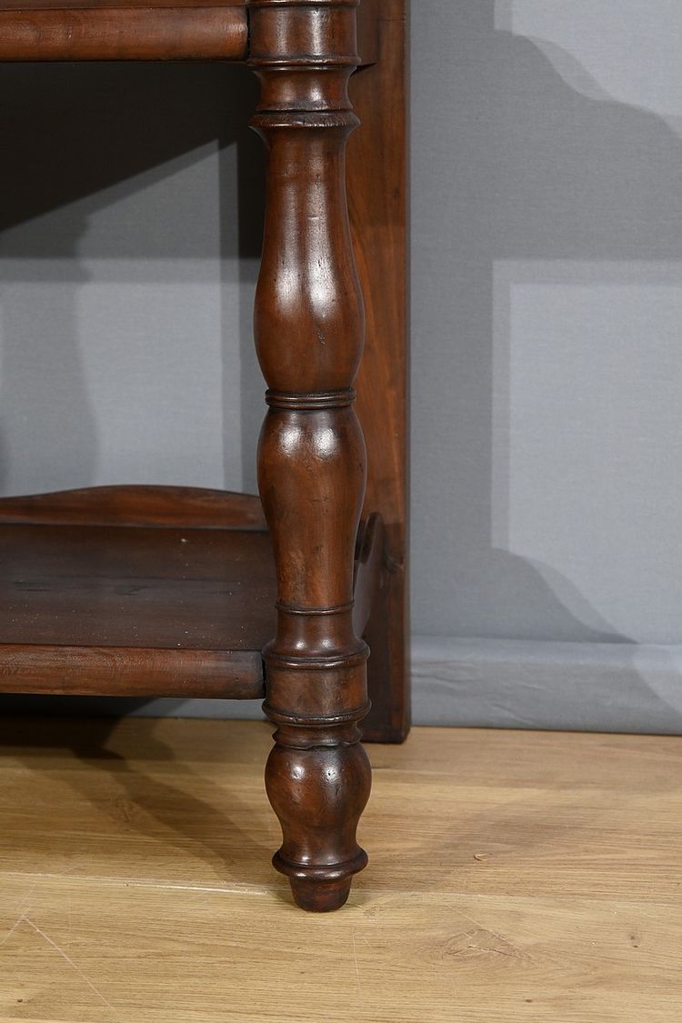 Large Property Console in Mahogany Burr, Restoration period - Early 19th century