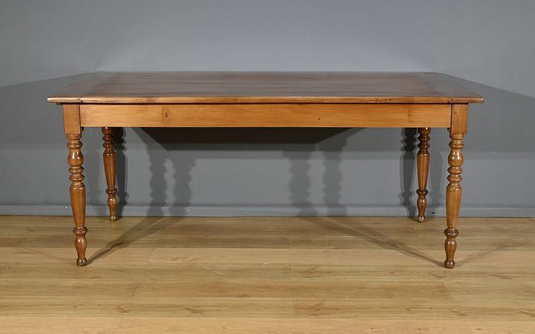 Louis-Philippe table in solid cherry wood - Late 19th century