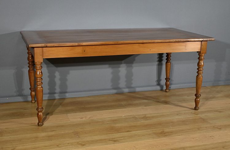 Louis-Philippe table in solid cherry wood - Late 19th century