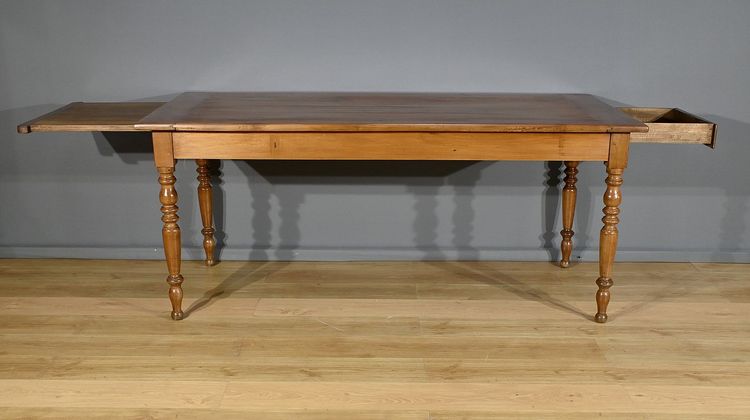 Louis-Philippe table in solid cherry wood - Late 19th century