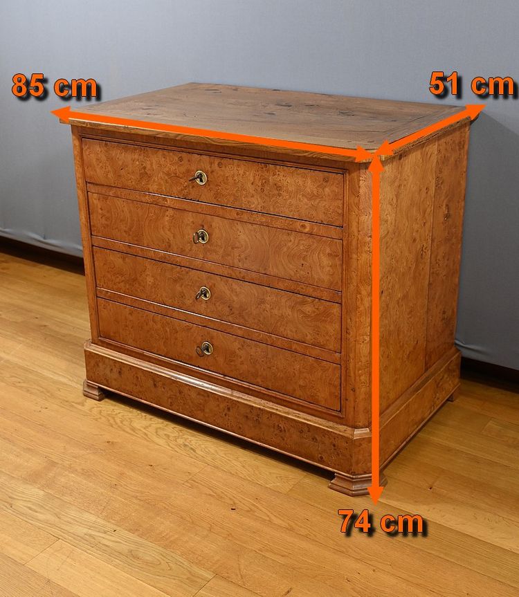 Small Ash chest of drawers - Late 19th century