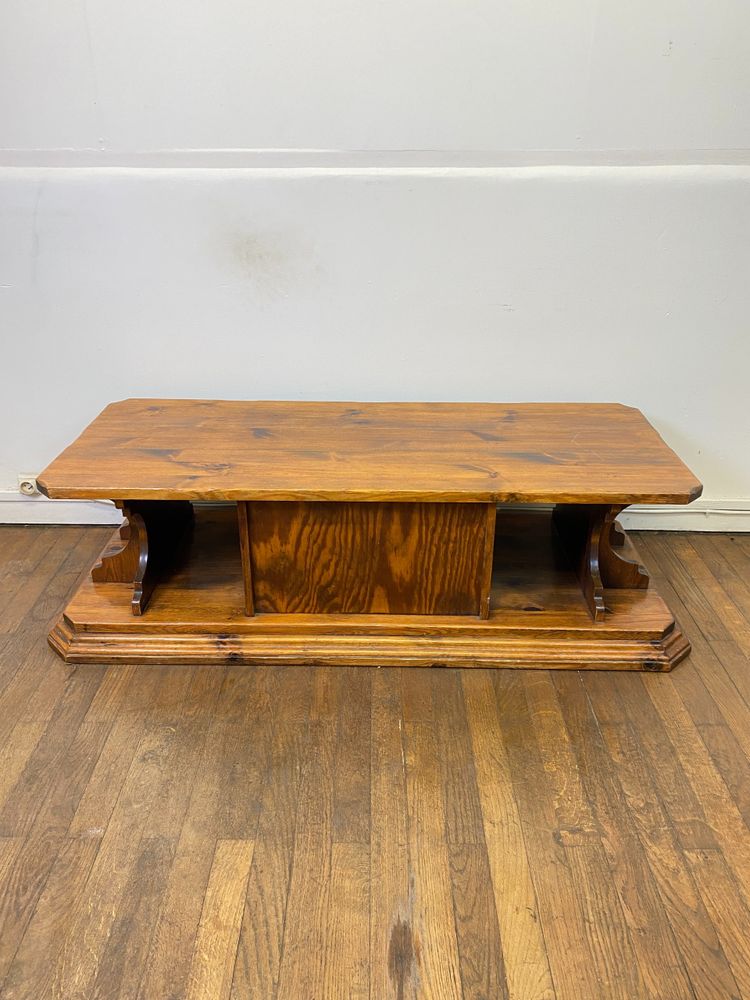 1960 Walnut Wood Coffee Table