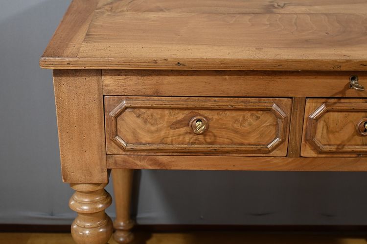 Solid Walnut Sloping Desk, Louis-Philippe Style – Part 2 of the 19th Century