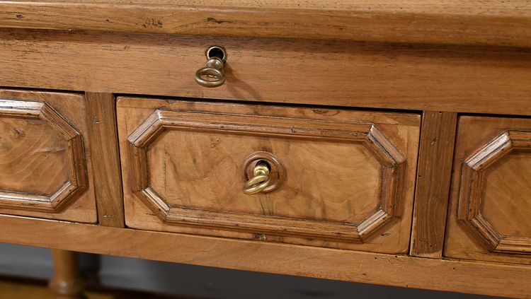 Solid Walnut Sloping Desk, Louis-Philippe Style – Part 2 of the 19th Century