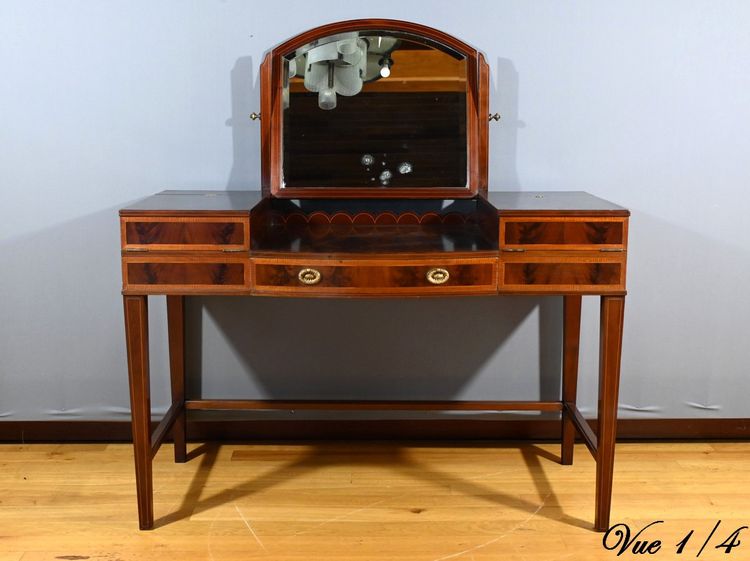 English Mahogany Dressing Table – Early 20th Century