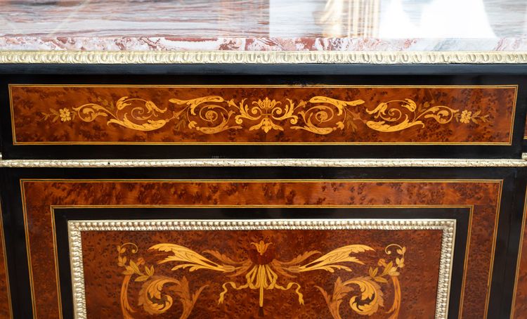 Antique French Napoleon III sideboard, 19th century.