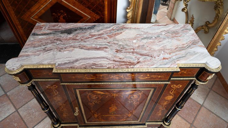 Antique French Napoleon III sideboard, 19th century.