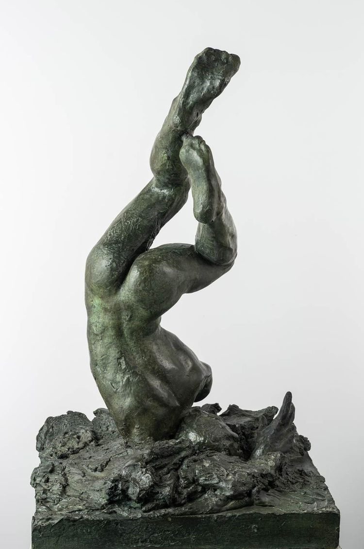 Male Nude - Bronze Sculpture - Icarus