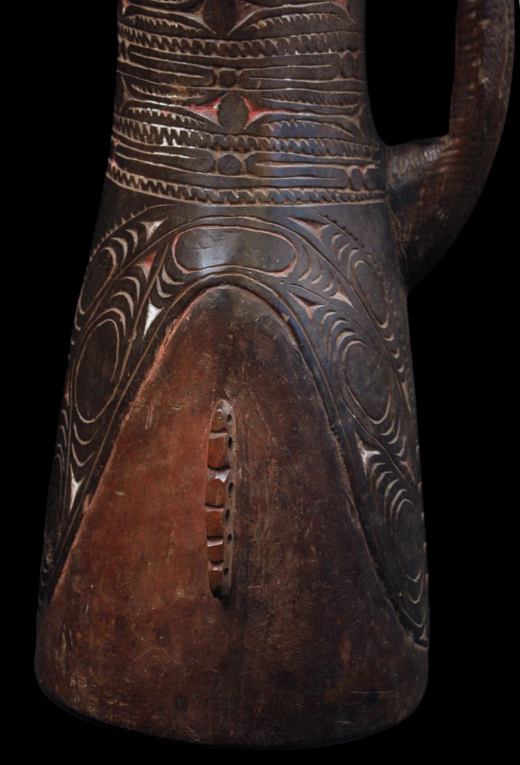 Hand drum, Traditional instrument, Oceanic art, Tribal art, Papua New Guinea, Kundu