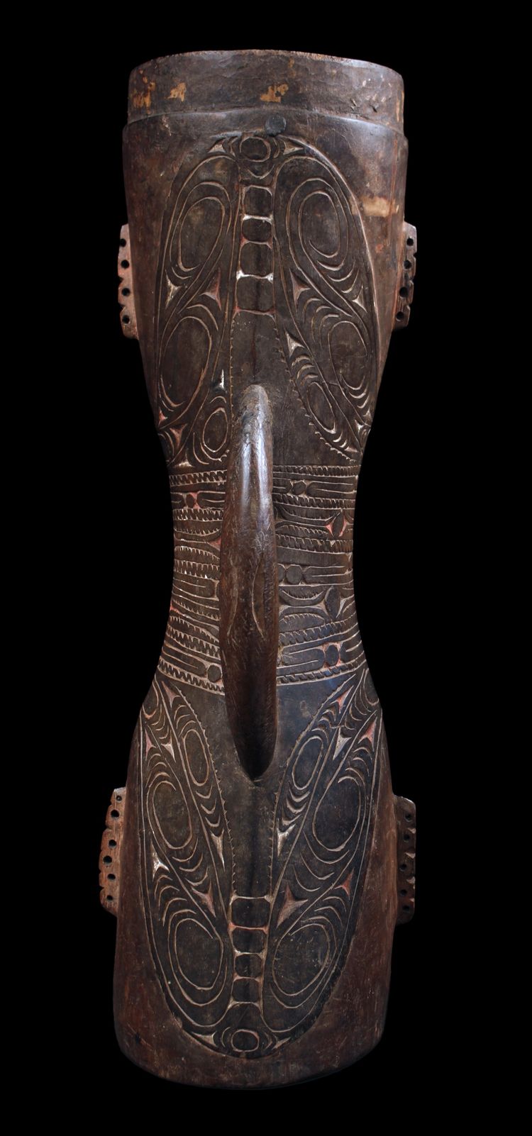 Hand drum, Traditional instrument, Oceanic art, Tribal art, Papua New Guinea, Kundu