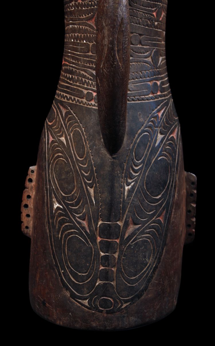 Hand drum, Traditional instrument, Oceanic art, Tribal art, Papua New Guinea, Kundu