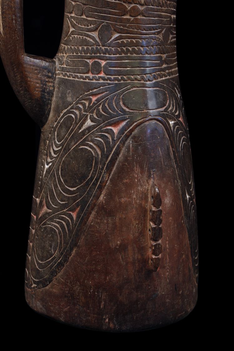 Hand drum, Traditional instrument, Oceanic art, Tribal art, Papua New Guinea, Kundu